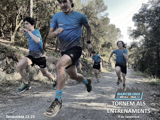 Escuela Trail Barcelona. Actividad deportiva de trail running para niños y jóvenes.