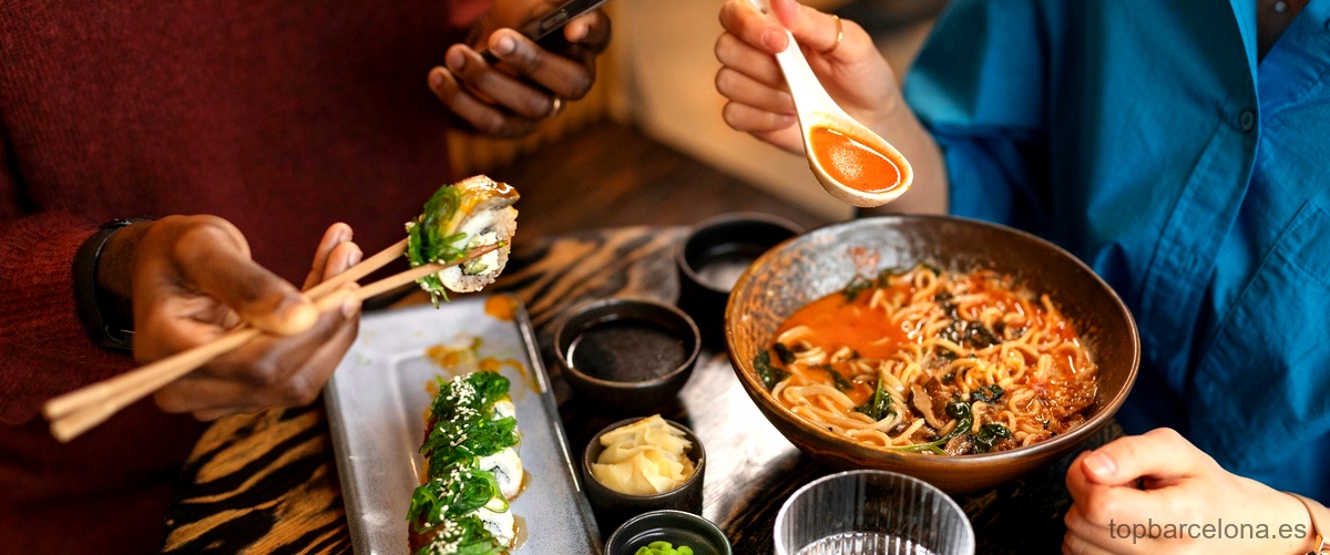 Opciones de comida para llevar en los restaurantes japoneses veganos de Barcelona